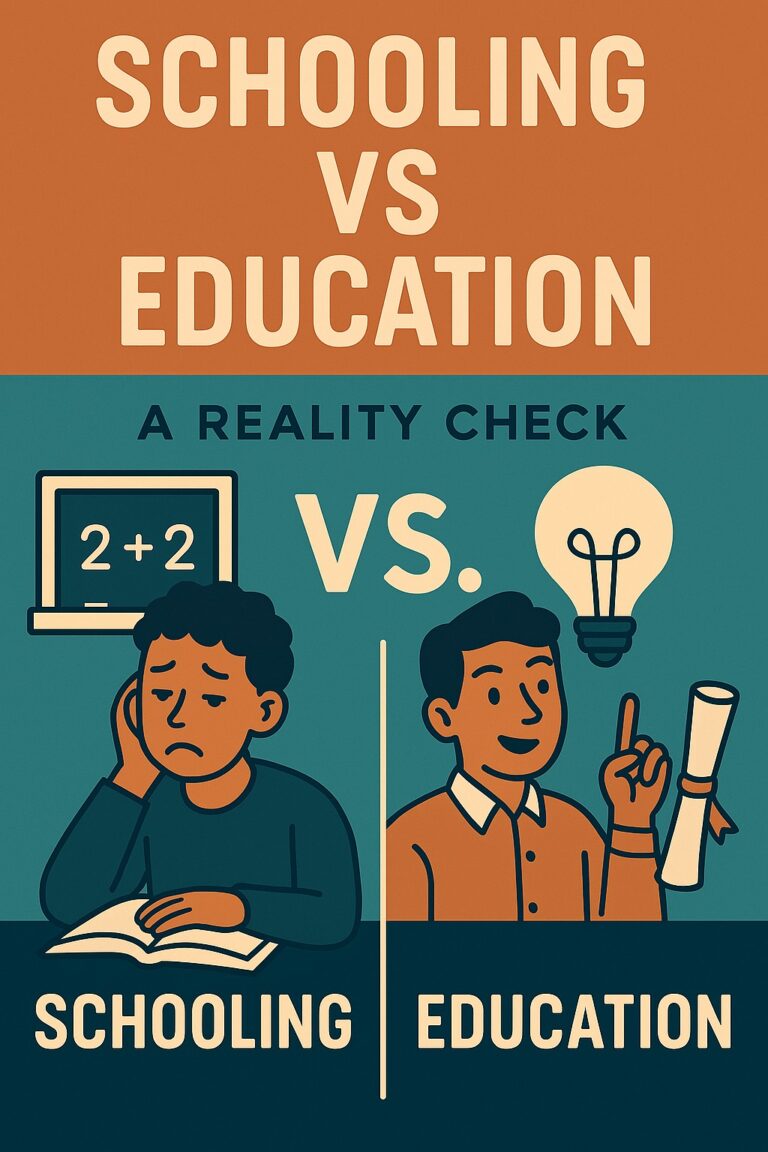 Schooling vs. Education: A Reality Check